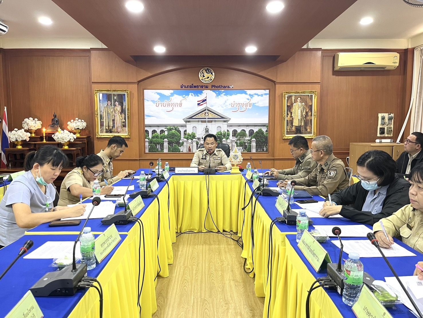 ?สพอ.โพธาราม ร่วมประชุมหัวหน้าส่วนราชการประจำอำเภอโพธาราม ครั้งที่ 2/2568 ?